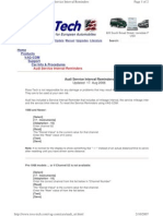 Ross-Tech-Com Service Interval Reset