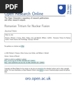 Romanian Tritium For Nuclear Fusion