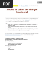 Cahier Des Charges Fonctionnel (Gestiondeprojet - PM) Modèle Public