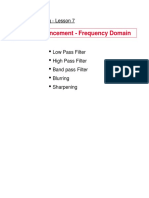 Image Enhancement - Frequency Domain