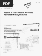 Braithwaite, J. W. & Buchheit, R. G. - Aspects of Two Corrosion Processes Relevant To Military Hardware (SANDIA REPORT, 1997)