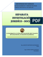 Separata de Taller de Investigación. Aspectos Generales PDF