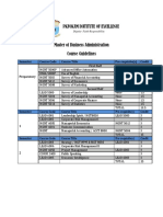 Pkfokam Institute of Excellence: Semester Course Code Course Title Pre-Requisite(s) Credit First Half