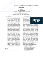 An Experimental Exploration of Rigid Pavement Using E-Waste As A Partial Replacement