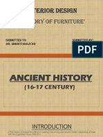 Interior Design: History of Furniture'