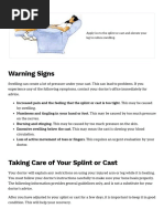 Care of Casts and Splints - OrthoInfo - AAOS