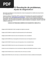 AL4 CÓDIGOS OBD Solução de Problemas C.A.B