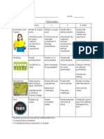 Fluency Rubric