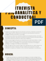 Entrevista Psicoanalítica y Conductual