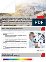 SISE 2015-1-2 Allied Vision Application Dependent Considerations When Selecting Cameras With CMOS CCD and InGaAs Sensors