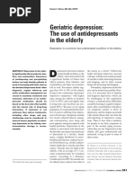 Geriatric Depression: The Use of Antidepressants in The Elderly