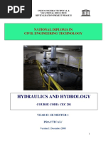 Hydraulics and Hydrology: National Diploma in Civil Engineering Technology