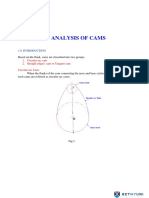 Mechanical Engineering Dynamics of Machines Analysis of Cams Notes