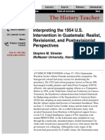 Interpreting The 1954 U.S. Intervention in Guatemala: Realist, Revisionist, and Postrevisionist Perspectives