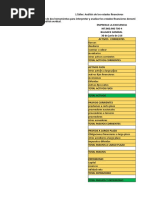 Taller Análisis de Los Estados Financieros