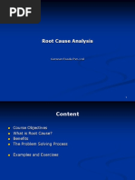 Root Cause Analysis: Coronet Foods Pvt. LTD