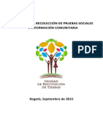 Guía para Recolecció Pruebas Sociales Información Comunitaria PDF