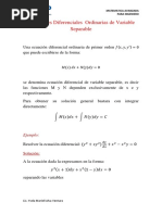 Edo Variable Separable y Homogenea