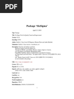 Package Sixsigma': April 15, 2018