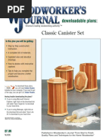 Woodworker's Journal, From Start To Finish: Classic Canister Set