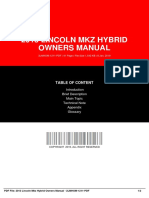 ID44489c901-2013 Lincoln MKZ Hybrid Owners Manual