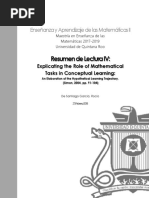 Resumen de La Lectura Explicar El Papel de Las Tareas Matematicas Simon Tzur