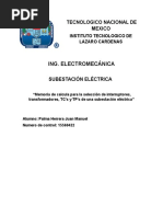 Memoria de Calculo Interruptores y Transformadores, TC y TP