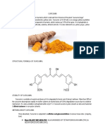 Curcuminoids Give Turmeric Its Characteristics Yellow Color. Curcumin (c12 h20 O6) Is An Orange-Yellow Crystalline