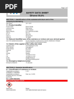 Safety Data Sheet Ethanol 99,8%: SECTION 1: Identification of The Substance/mixture and of The Company/undertaking