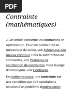 Contrainte (Mathématiques) - Wikipédia