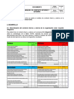 Análisis de Contexto Interno y Externo