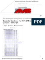 Geometry Questions Bank PDF For CAT 1990 To 2018 PDF