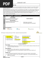 Kindergarten Community Unit Plan