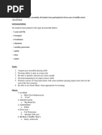 Jazz Scope and Sequence Curriculum