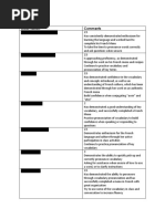 Core French Report Comments