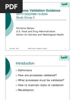 Process Validation Guidance