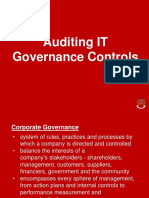 Auditing IT Governance Controls