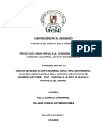 Análisis de Riesgo en la Piladora Mil Arroz, para determinar el nivel de accidentabilidad de la normativa Ecuatoriana de Seguridad Industrial, en el cantón san Jacinto de Yaguachi, provincia del Guayas..pdf