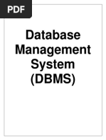 Database Management System (DBMS)