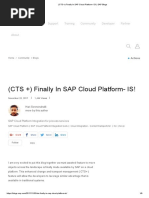 (CTS +) Finally in SAP Cloud Platform - IS! - SAP Blogs