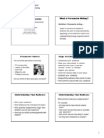 Persuasive Techniques, Logical Fallacies, and Persuasive Essay Presentation - For PRINTING