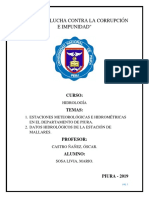 1) Identificación de Las Estaciones Meteorológicas en Piura