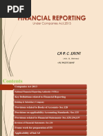 Financial Reporting: Ca P. C. Saini