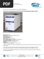 Industrial Cooling Systems (ICS) TAE EVO 081 Refrigerated Water Chiller