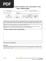 School-Developed Learning and Assessment Plan: Stage 1 Modified Subject