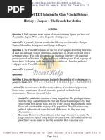 NCERT Solution For Class 9 Social Science History: Chapter 1 The French Revolution