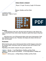 Knizia's Samurai English Rules PDF