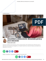 Sexualidad y Adolescencia - Demasiado Porno y Poca Educación