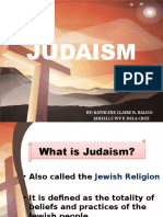 Judaism: By: Kathlene Claire R. Balico Janzelle Ivy P. Dela Cruz