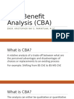 Cost Benefit Analysis